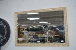 Gilt Framed Beveled Edge Mirror