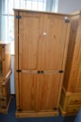 Pine Single Wardrobe