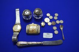 Collectibles; Coins, Wristwatches, Cutlery, etc.