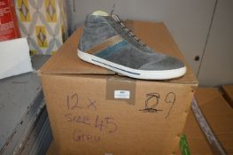 Twelve Pairs of Size: 45 Grey Trainers