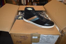 Twelve Pairs of Size: 46 Black Trainers