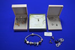 Costume Jewellery; Charm Bracelets, Earrings, etc.