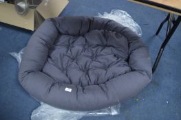 *Grey Cotton Dog Bed