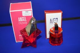 Mugler Angle Nova and Alien Fusion Fragrances