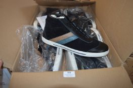 Twelve Pairs of Size: 45 Black Trainers