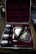 * Vintage drinks set - hard case with bar items inside