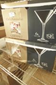 * 12 x 7oz martini glasses