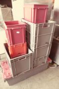 * Selection of hard plastic stoarge boxes