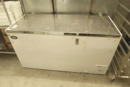 * white chest freezer with S/S top. 1560w x 680d x 850h