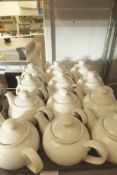 * 12 x white teapots