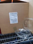 * disposable clear take away boxes - ideal for salads, etc