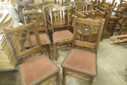 * 24 x assorted solid wooden pub style chairs