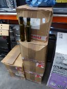 * large quantity of glass bottles with lids