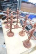 * 5 x wooden display stands
