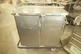 * S/S electric heated hot-hold cabinate/sham - on castors