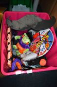 Box of Halloween Decorations and Toys etc.