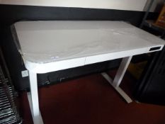 *Adjustable Glass Topped Desk