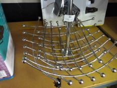 *Chrome Effect Fruit Bowl