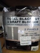 *Total Blackout & Draft Blocker Curtains (dark gre