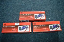 *Three Single Barrel Foot Pumps