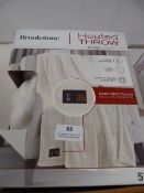 *Brookstone Heated Throw (white)