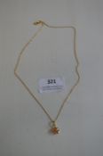 *14k Gold Tricoloured Necklace