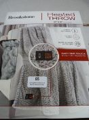 *Brookstone Heated Throw (grey)