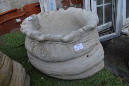 Concrete Sack Planter