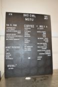 *Menu Board