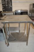 *Preparation Table with Shelf 104x65x80cm