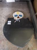 2 Heart Shaped & 1 Halloween Chalk Boards