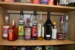 *Ten Bottles of Bar Stock Alcohol and Syrups etc.