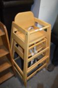 *Two Wooden Highchairs