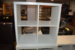 *White Square Shelf Unit 77x77x39cm