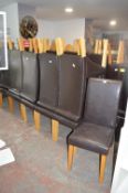 *Twenty-Three Leatherette Dining Chairs (slight st