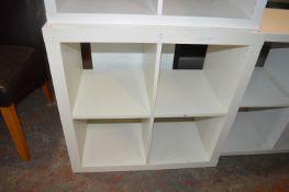 *White Square Shelf Unit 77x77x39cm