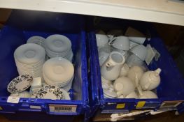 *Large Quantity of White Pottery Coffee Cups and S