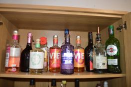 *Eleven Bottles of Bar Stock Alcohol (part used)
