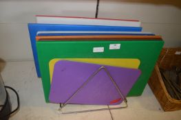 *Colour Coded Chopping Boards with Rack