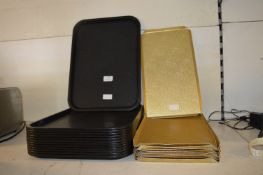 *Twelve Black and Ten Gold Trays