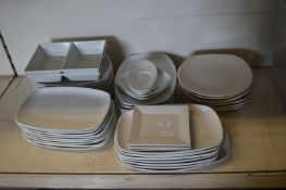 *White China; Oblong Plates, Dinner Plates, etc.