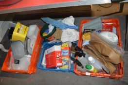 *Cleaning Products, Storage Tubs, etc.