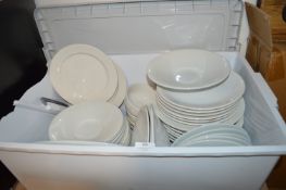 *Large Quantity of White Dining Plates, Bowls, etc