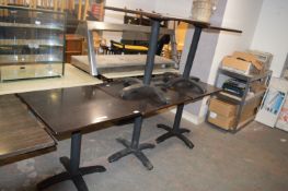 *Five Square Tables 70x70cm