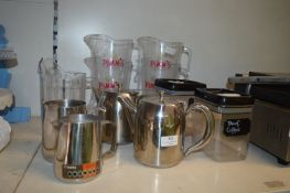*Stainless Steel Teapots, Jugs, Storage Jars, and