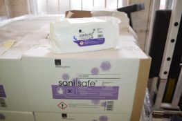 *5x 100 Sheets of Sanisafe Anti-Viral Wet Wipes