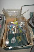 Box of Kitchen Utensils