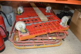 Two Metal Framed Plastic Cages