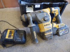 * DeWalt DCH333 54v cordless brushless SDS hammer drill with battery and charger