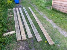 * 5 x lengths new decking 3.6m x 150 x 32